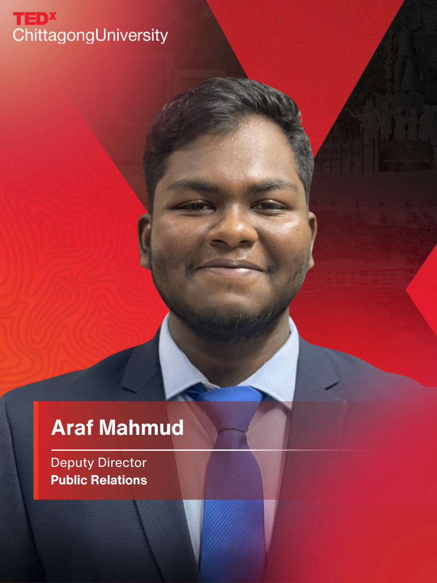Araf Mahmud — Deputy Director, Public Relations